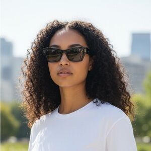 NWOT Salvatore Ferragamo Black Sunglasses